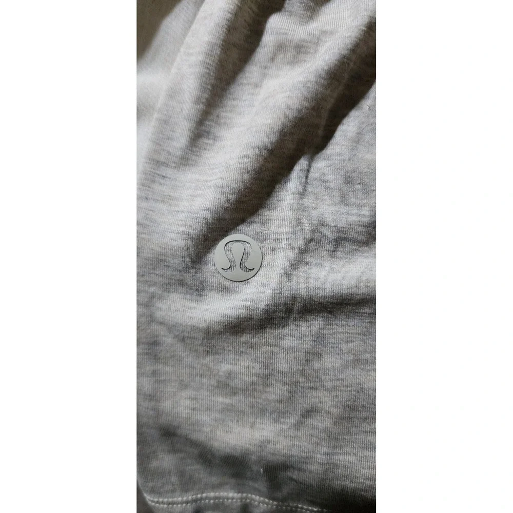 Lululemon Mens SZ Large Short Sleeve Crew Neck T-Shirt Heathered Oatmeal Beige